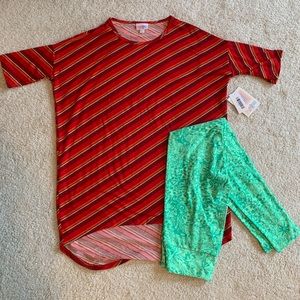 Lularoe LLR leggings and Irma NWT outfit